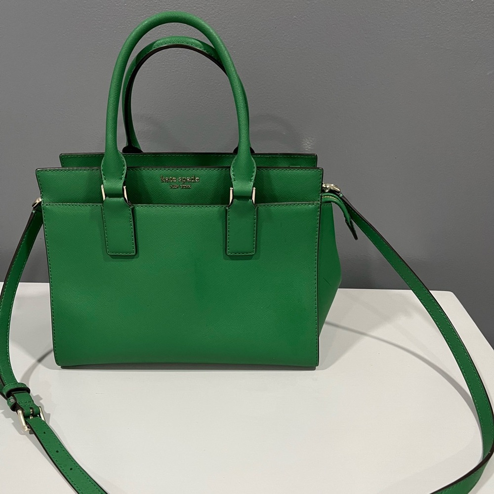 Kate Spade emerald green handbag. 
Like new condition